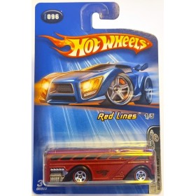 Hot Wheels Surfin School Bus Red Lines 2005